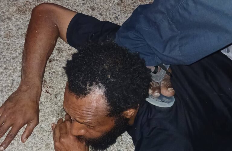One of the robber in a Supermarket Robbery apprehended in Central Province, Papua New Guinea