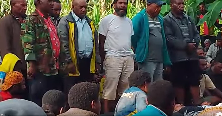 armed offender being shot dead.